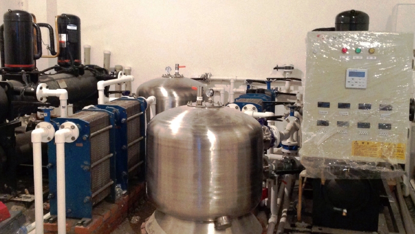 機關(guān)浴池洗浴廢水余熱回收系統(tǒng)現(xiàn)場 機關(guān)浴池洗浴廢水余熱回收系統(tǒng)現(xiàn)場